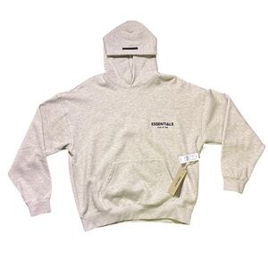 Essentials Light Oatmeal Men's Hoodie